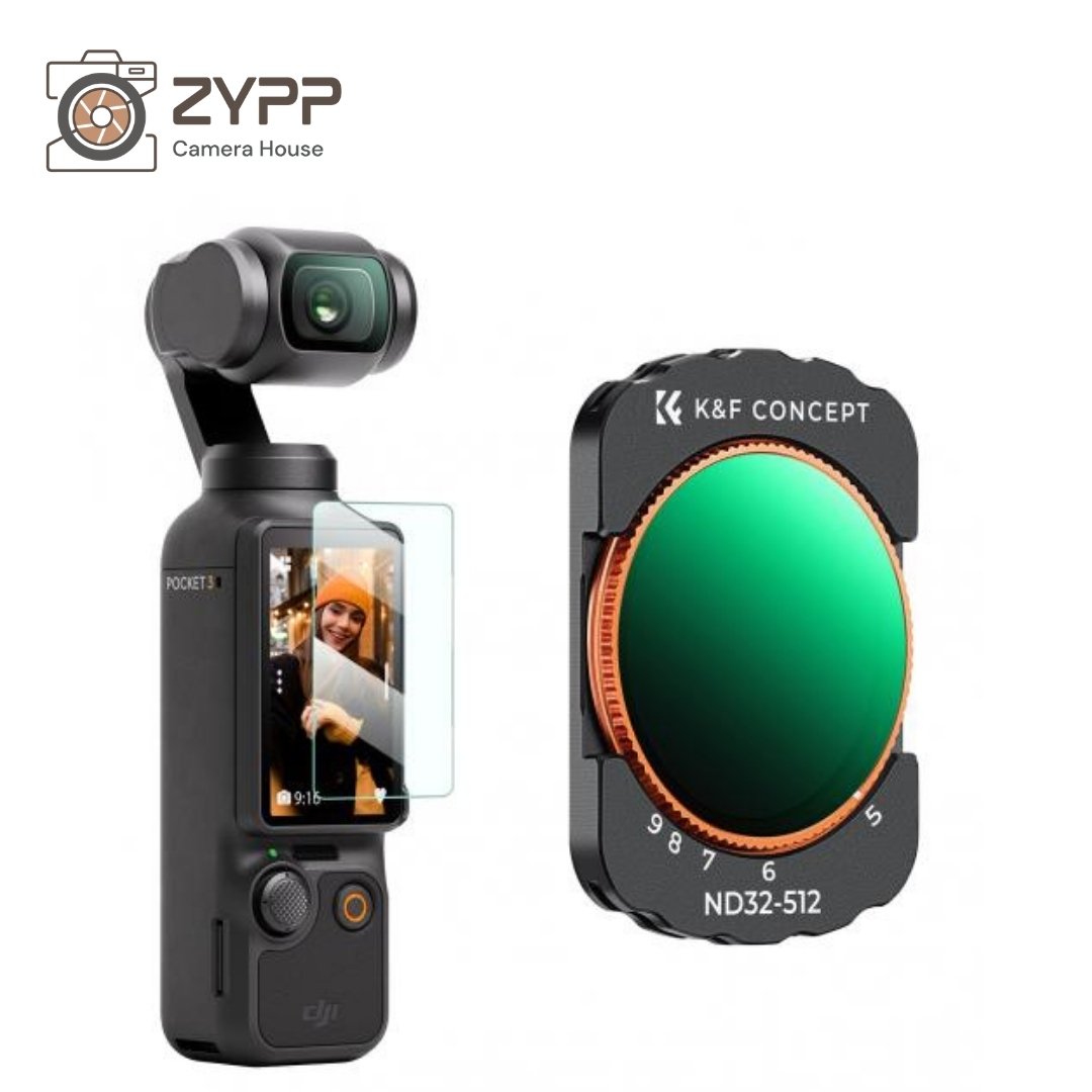 K&F Concept Variable ND Filter for DJI Osmo Pocket 4/3 (ND32-512)