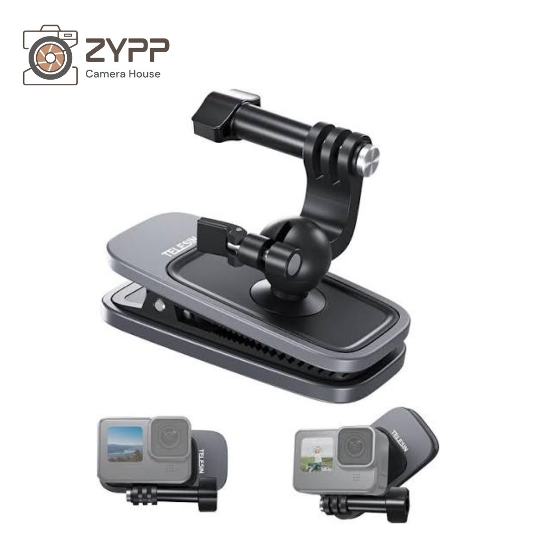 TELESIN 360* Backpack Clip with Ball Head Pivot