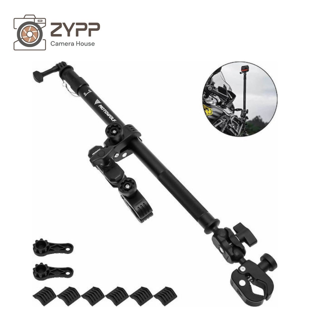Motowolf MDL3531 Adjustable Motorcycle Camera Mount