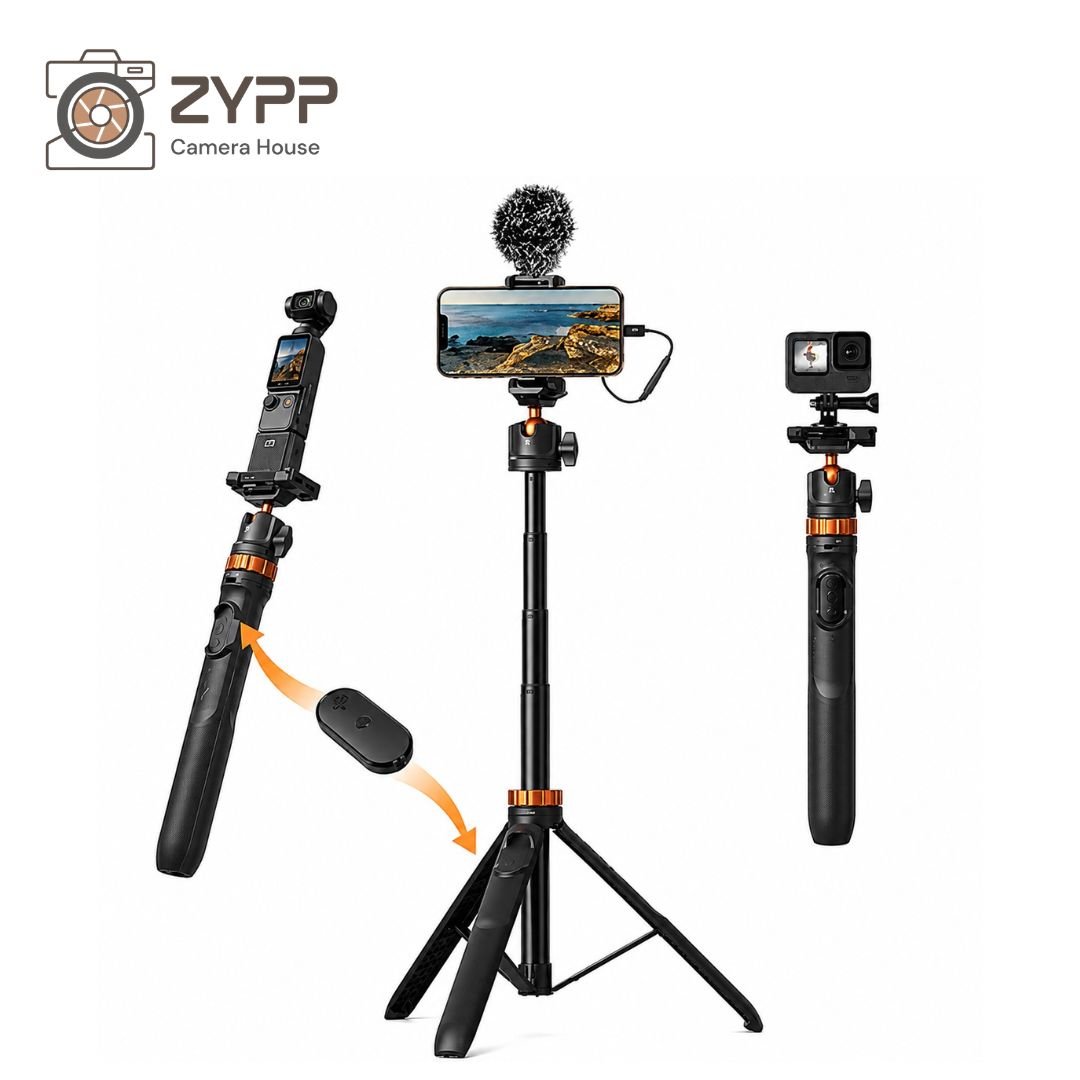 K&F Concept MS08 2-in-1 Selfie Stick (1.59m)