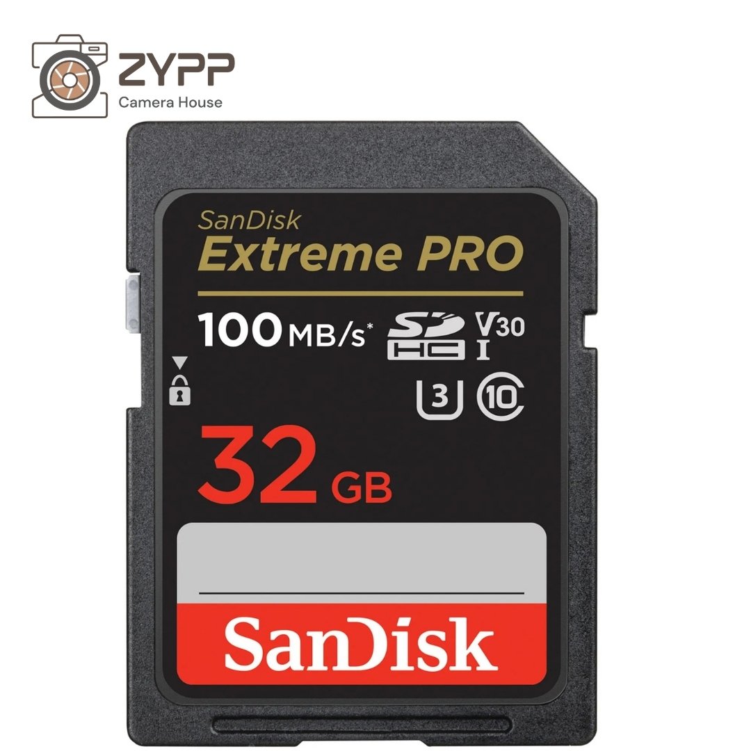 SanDisk 32GB 100MB/s SDHC Extreme Pro V30 UHS I Memory Card