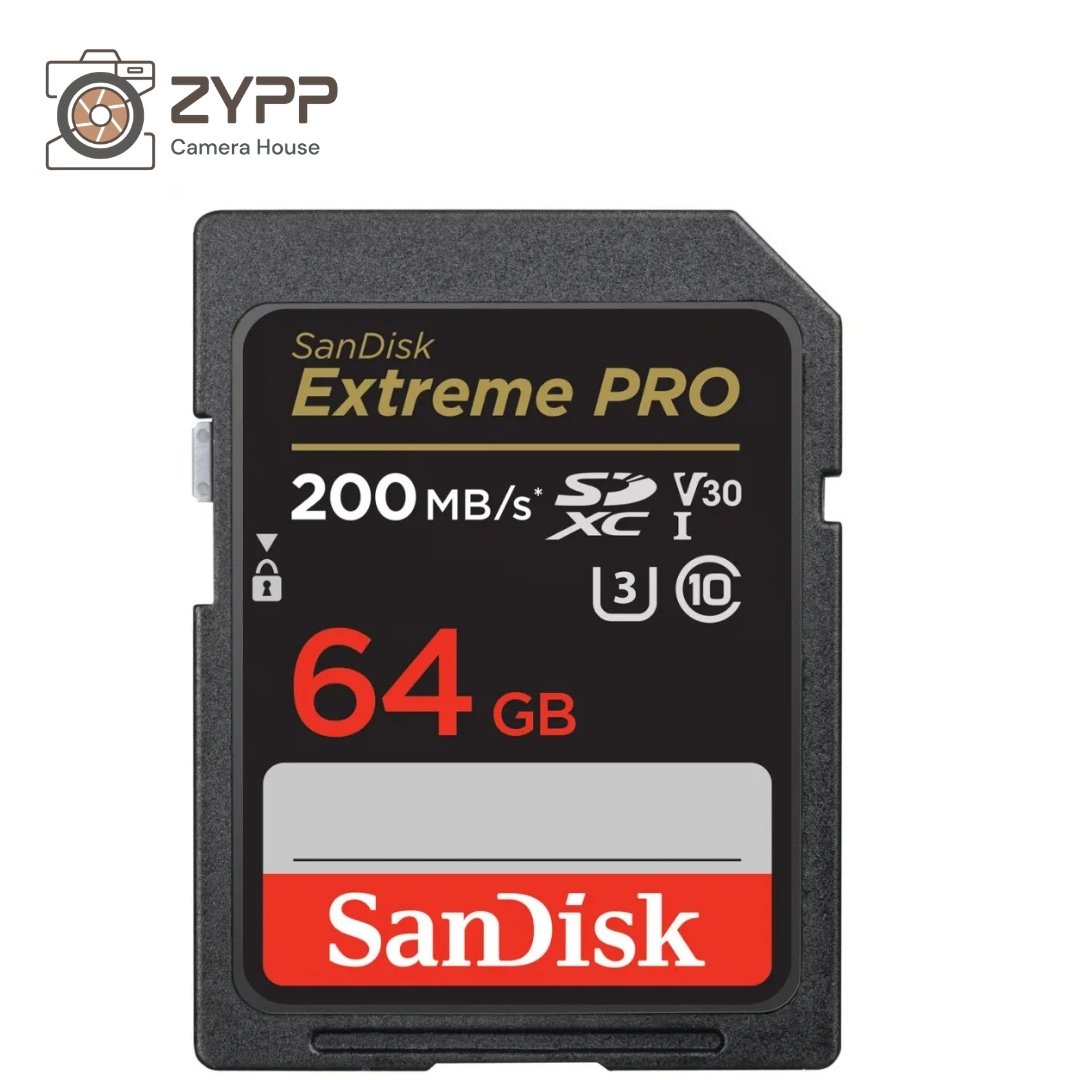 SanDisk 64GB 200MB/s Extreme PRO UHS-I SDXC Memory Card