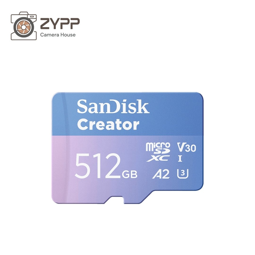 SanDisk 512GB 190MB/s Extreme Creator microSD UHS-I Card